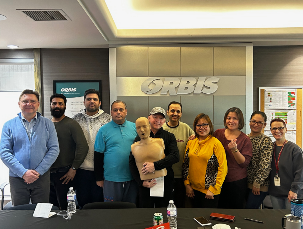 CPR and First Aid training at Orbis
