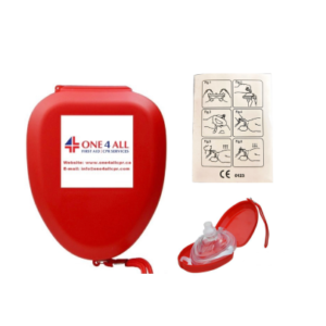 Pocket Mask with One-Way Valve and Hard Carry Case